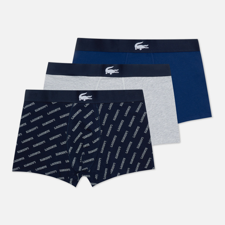 Комплект мужских трусов Lacoste Underwear 3-Pack Boxer Brief Casual, цвет комбинированный, размер L - фото 1