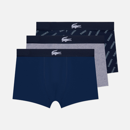 Комплект мужских трусов Lacoste Underwear 3-Pack Trunk Casual, цвет комбинированный, размер M