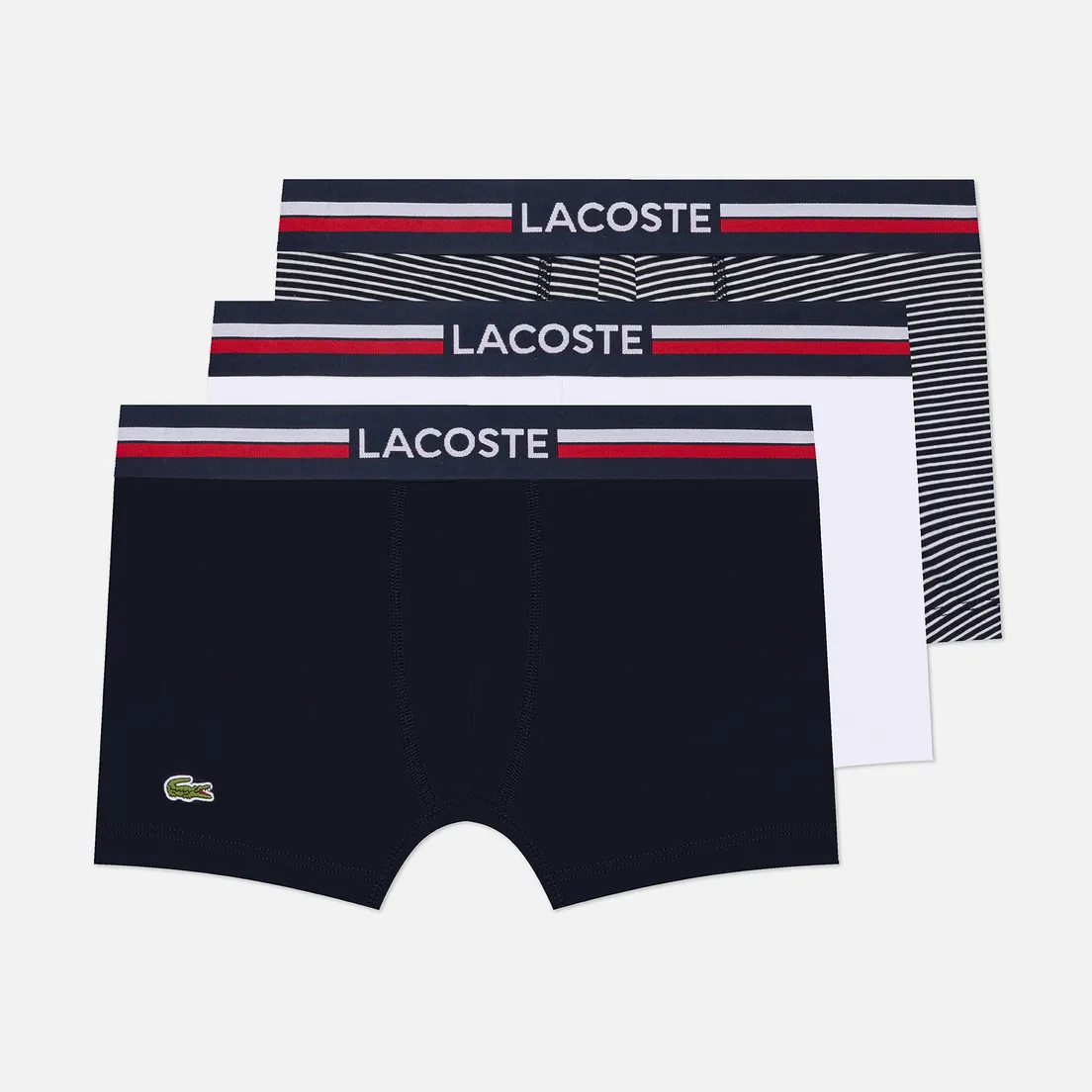 Lacoste Underwear Комплект мужских трусов 3-Pack Stretch Cotton Trunks
