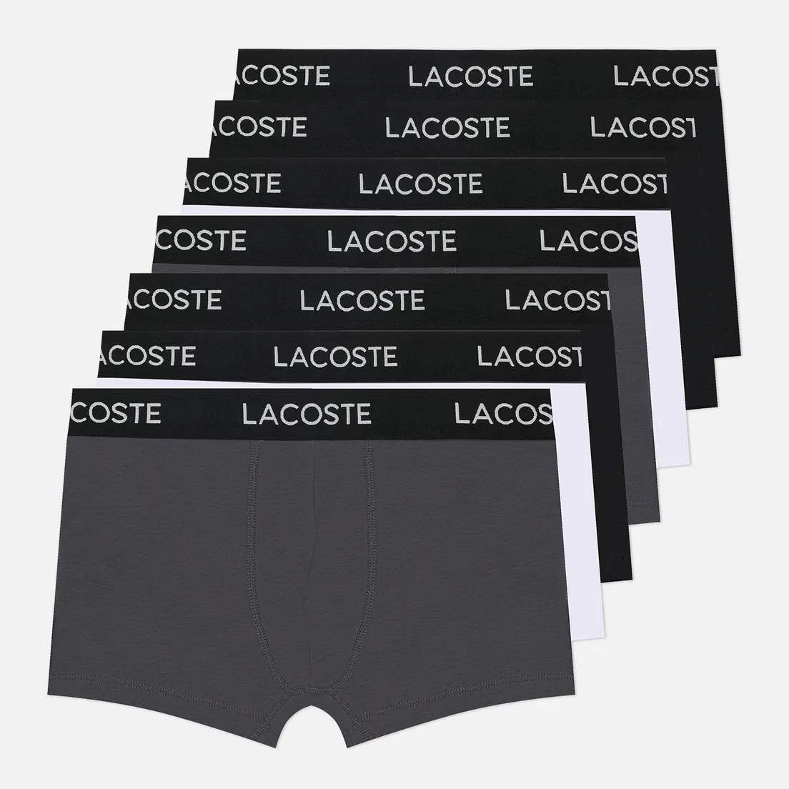 Lacoste Underwear Комплект мужских трусов Cotton Stretch Regular Trunks 7-Pack