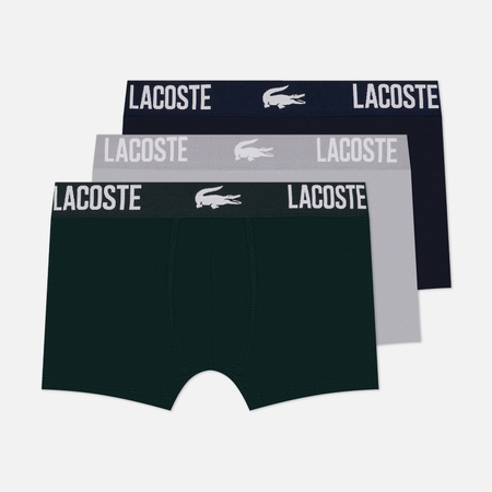 Комплект мужских трусов Lacoste Underwear Stretch Cotton Trunks 3-Pack, цвет комбинированный, размер XXL