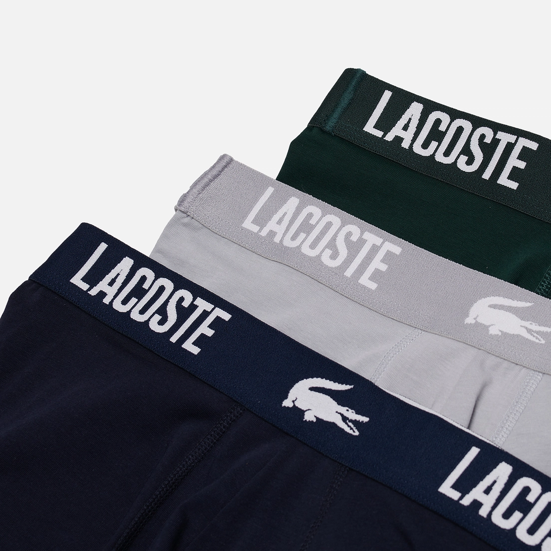 Lacoste Underwear Комплект мужских трусов Stretch Cotton Trunks 3-Pack