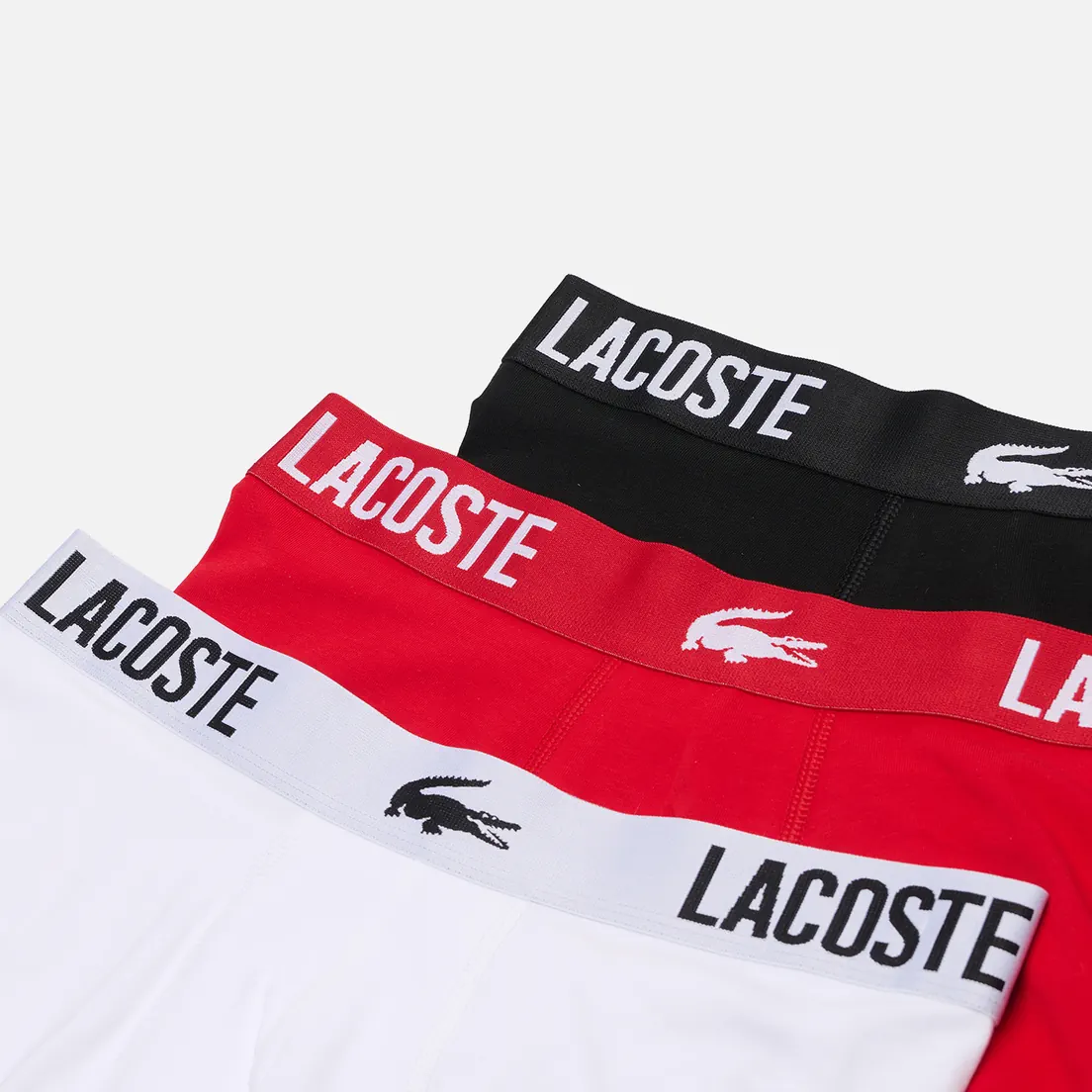 Lacoste Underwear Комплект мужских трусов Stretch Cotton Trunks 3-Pack