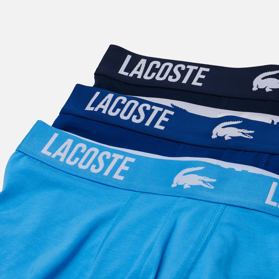 Lacoste Underwear Комплект мужских трусов 3-Pack Trunk Jacquard Waistband