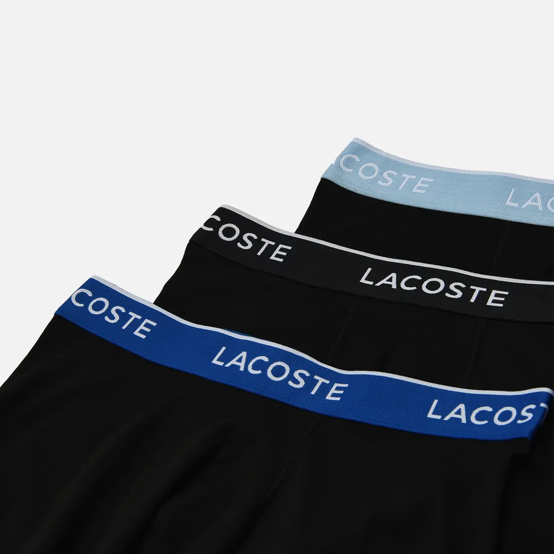 Lacoste Underwear Комплект мужских трусов 3-Pack Boxer Casual Contrast Waistband