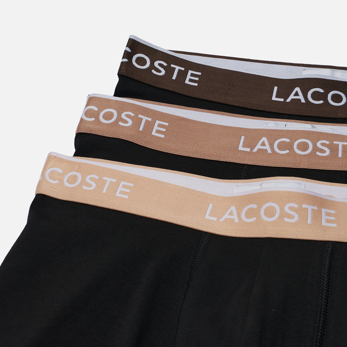 Lacoste Underwear Комплект мужских трусов 3-Pack Boxer Casual Contrast Waistband