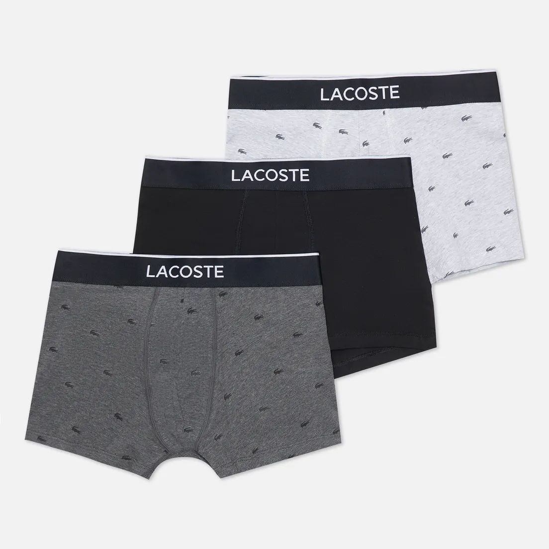 Lacoste Underwear Комплект мужских трусов 3-Pack Casual Signature Boxer