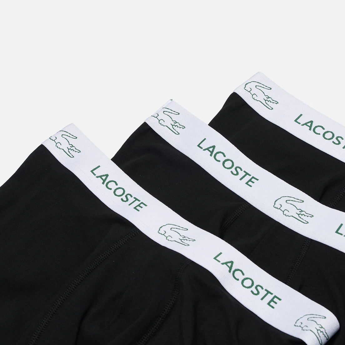 Lacoste Underwear Комплект мужских трусов 3-Pack Stretch Cotton Trunks Signature