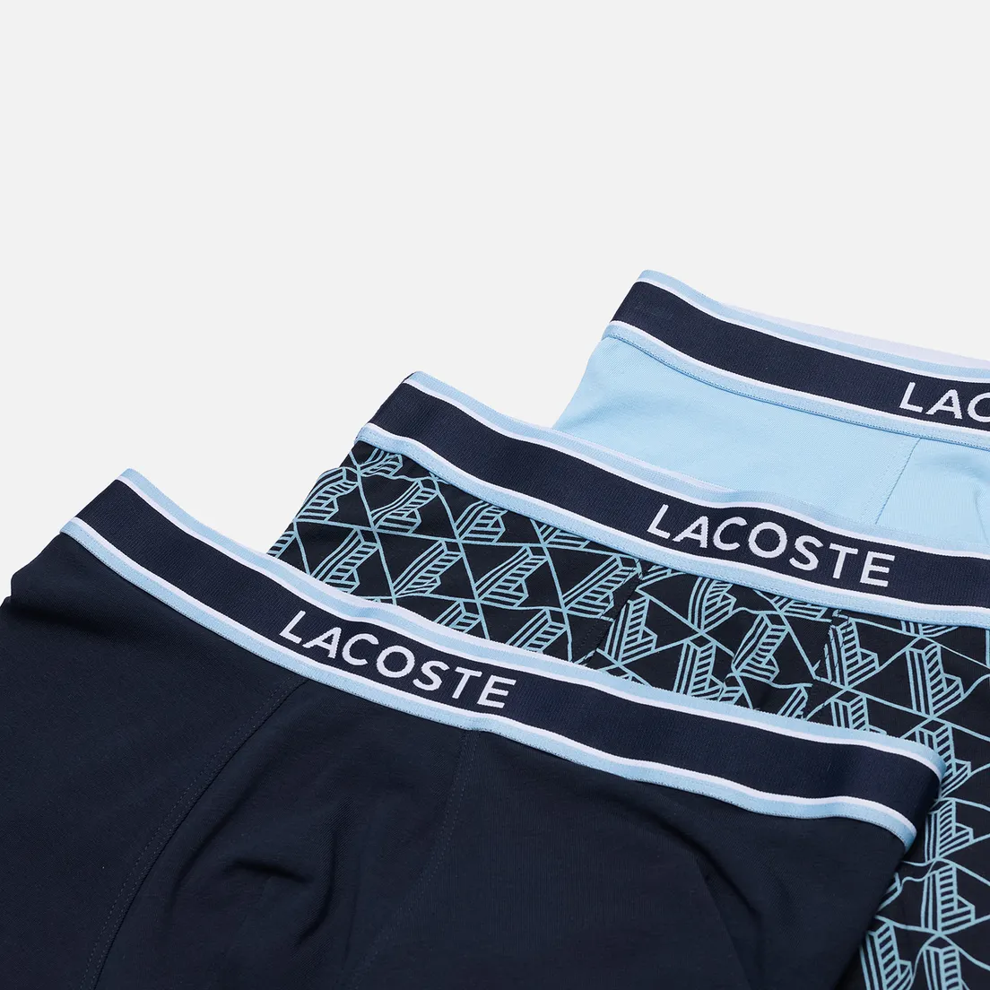 Lacoste Underwear Комплект мужских трусов 3-Pack Monogram Trunks