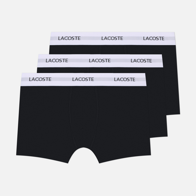 Комплект мужских трусов Lacoste Underwear 3-Pack Stretch Trunks