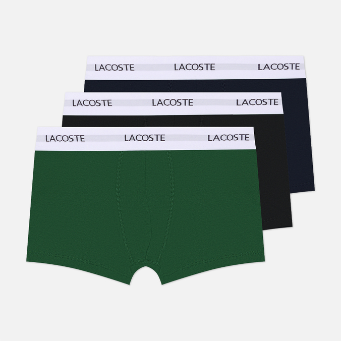 Комплект мужских трусов Lacoste 3-Pack Stretch Trunks