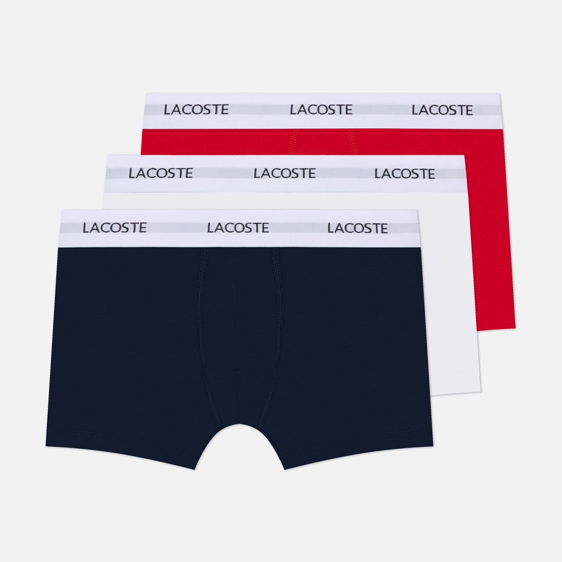 Lacoste Underwear Комплект мужских трусов 3-Pack Stretch Trunks