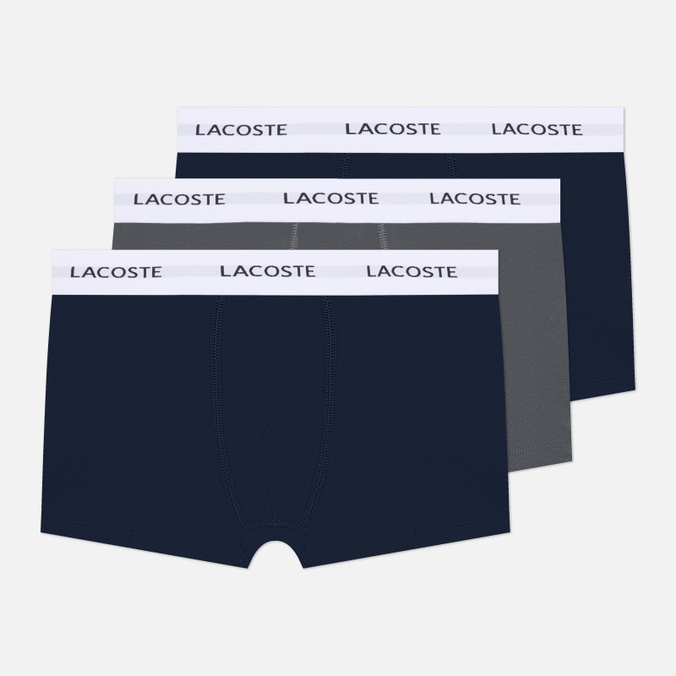 Комплект мужских трусов Lacoste Underwear 3-Pack Stretch Trunks