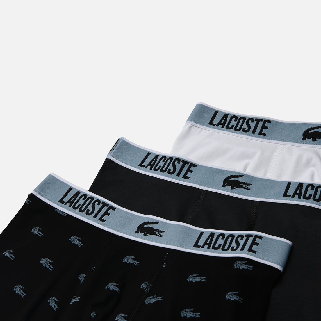 Lacoste Underwear Комплект мужских трусов 3-Pack Crocodile Print Trunk