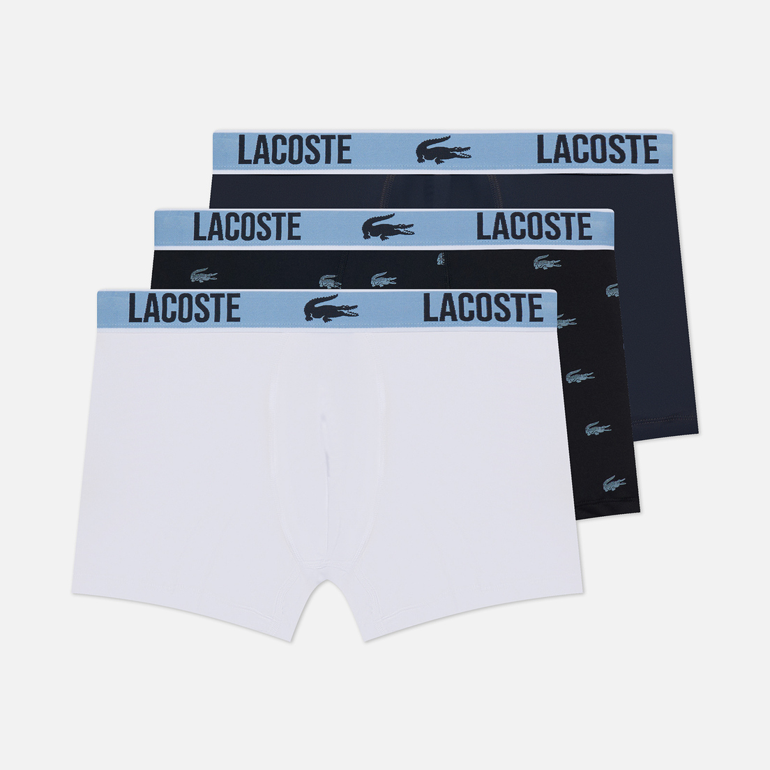 Lacoste Underwear Комплект мужских трусов 3-Pack Crocodile Print Trunk