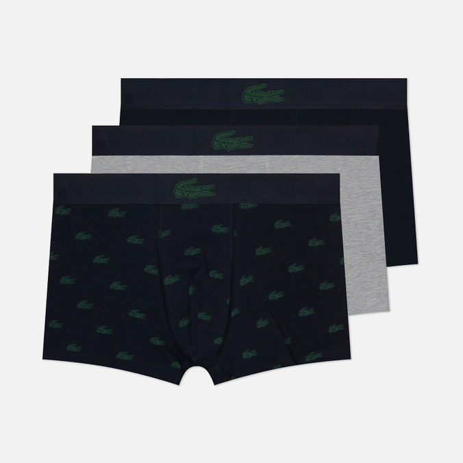 Комплект мужских трусов Lacoste 3-Pack Crocodile Print Trunks