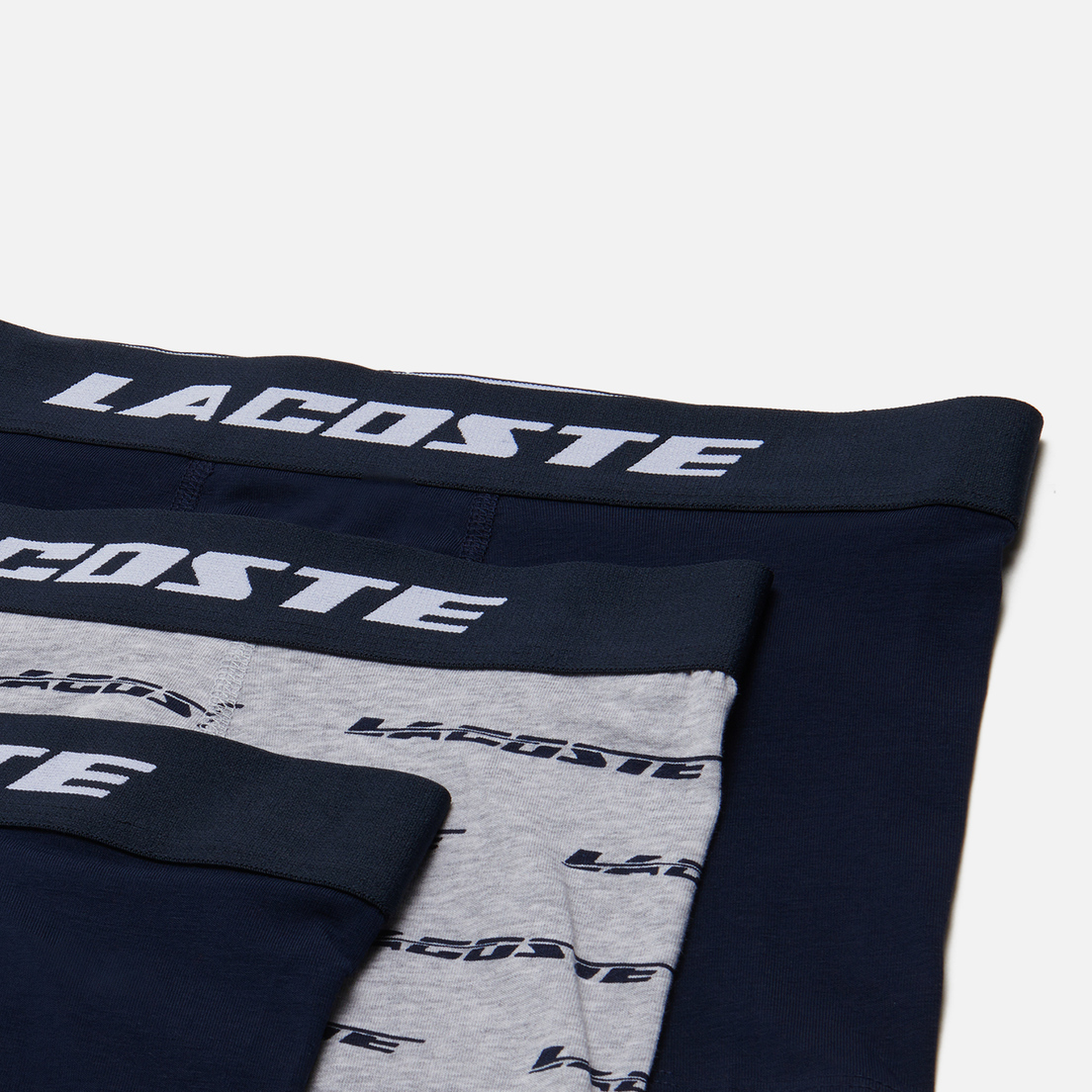 Lacoste Underwear Комплект мужских трусов 3-Pack Casual Contrast Waist Trunk