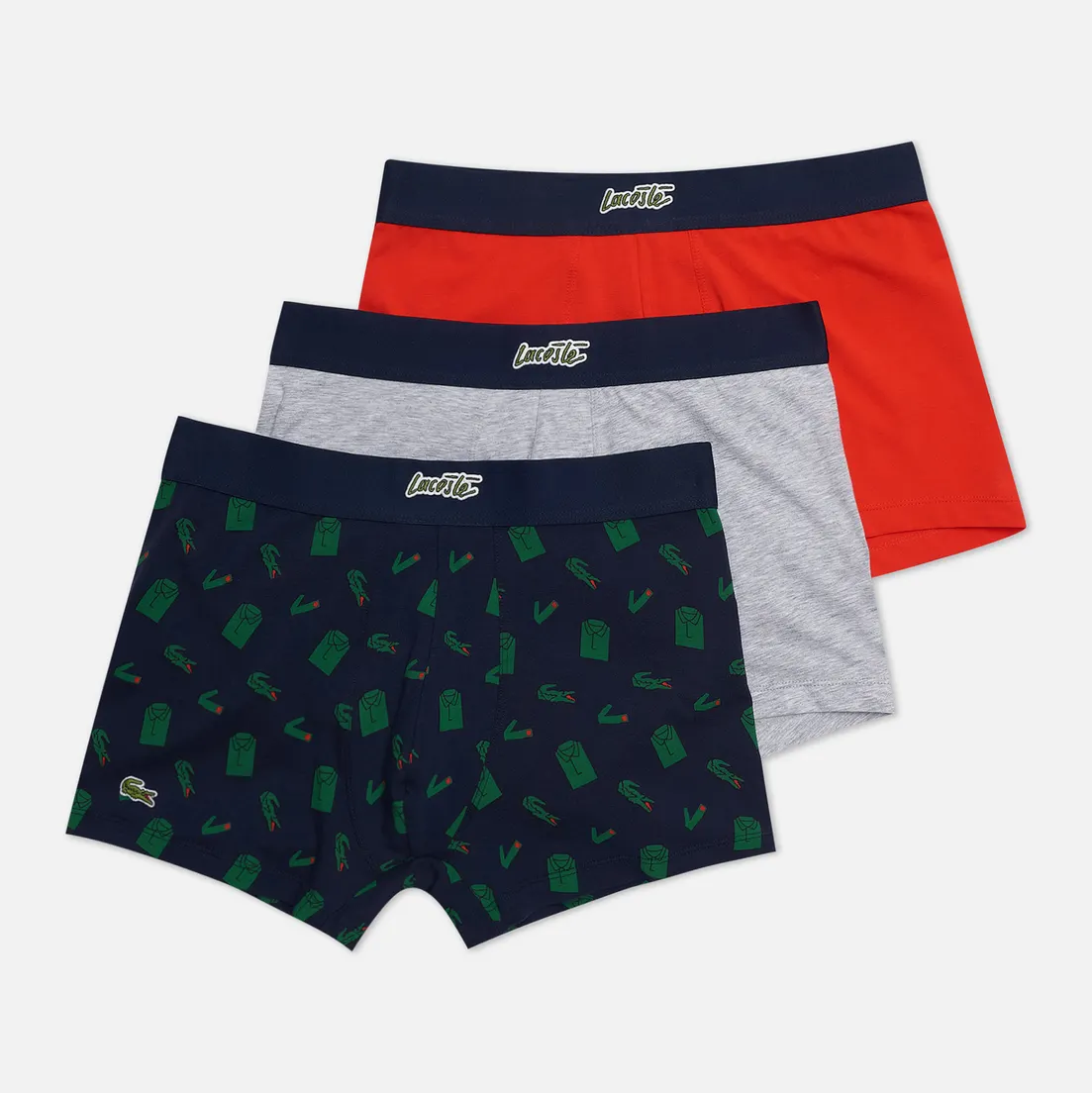 Lacoste Underwear Комплект мужских трусов 3-Pack Boxer Casual Christmas Edition