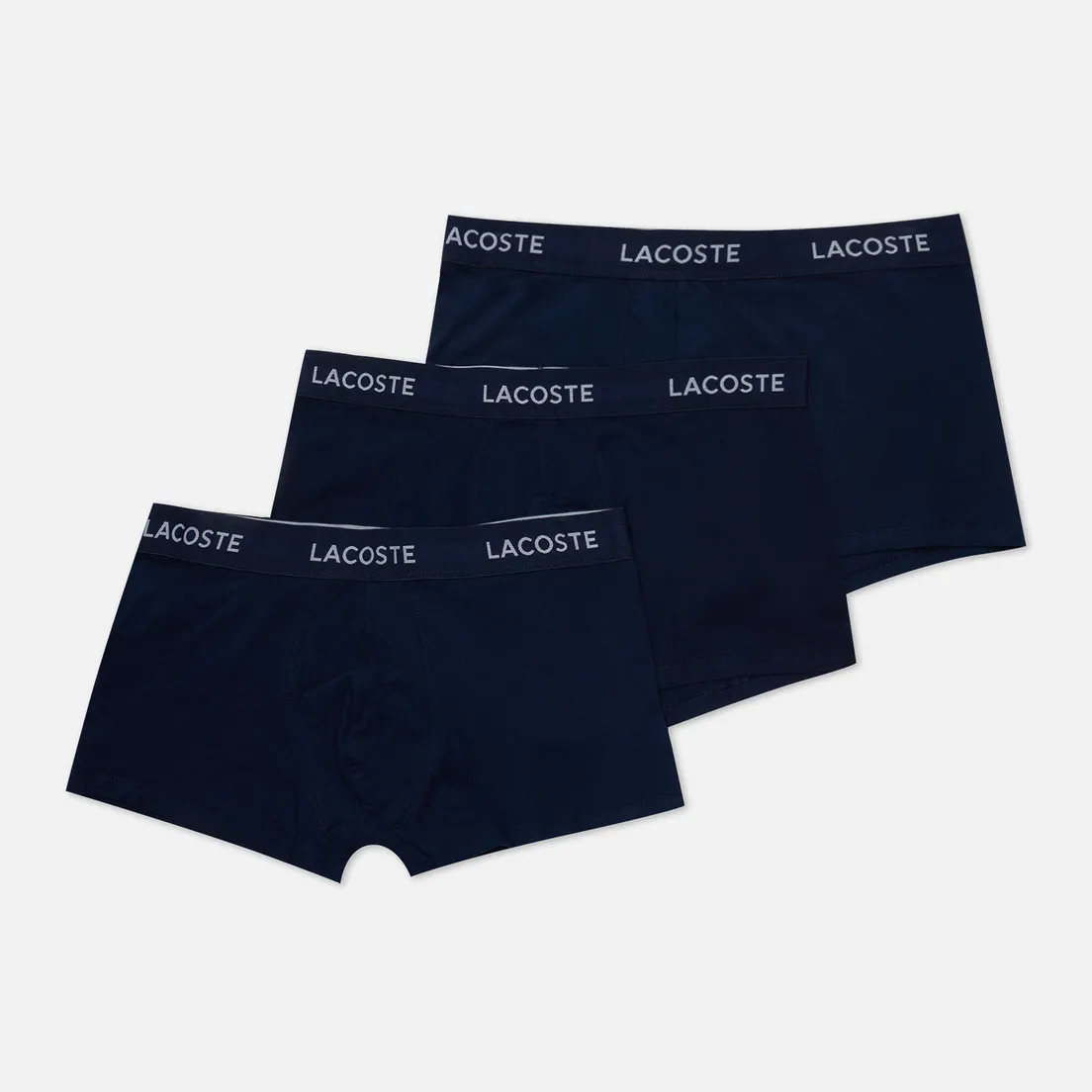 Lacoste Underwear Комплект мужских трусов 3-Pack Iconic Waist Logo