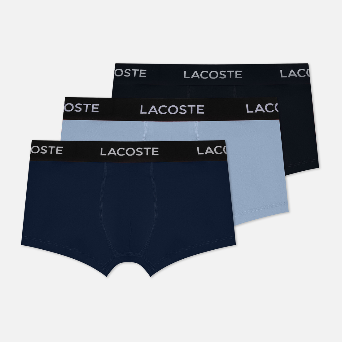 Lacoste Underwear Комплект мужских трусов 3-Pack Iconic Waist Logo