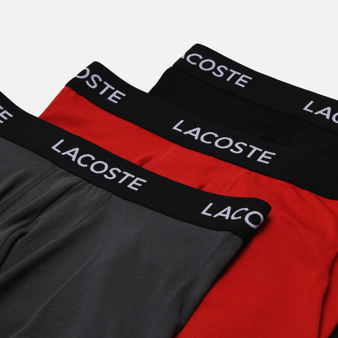 Lacoste Underwear Комплект мужских трусов 3-Pack Iconic Waist Logo