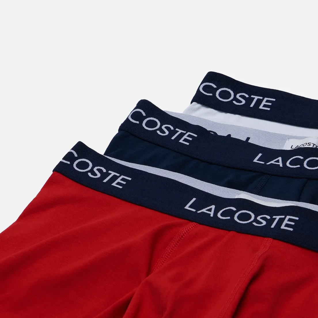 Lacoste Underwear Комплект мужских трусов 3-Pack Iconic Waist Logo