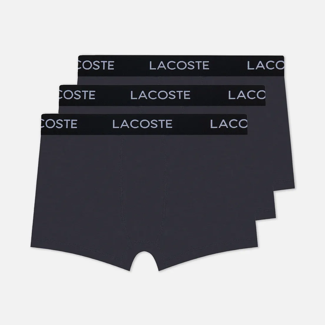 Lacoste Underwear Комплект мужских трусов 3-Pack Iconic Waist Logo