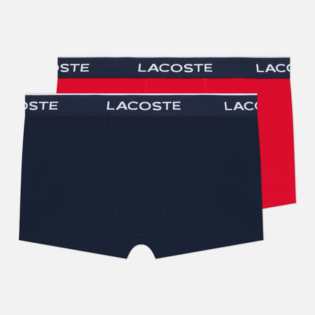 Комплект мужских трусов Lacoste Underwear 2-Pack Stretch Cotton Trunks, цвет комбинированный, размер XXL