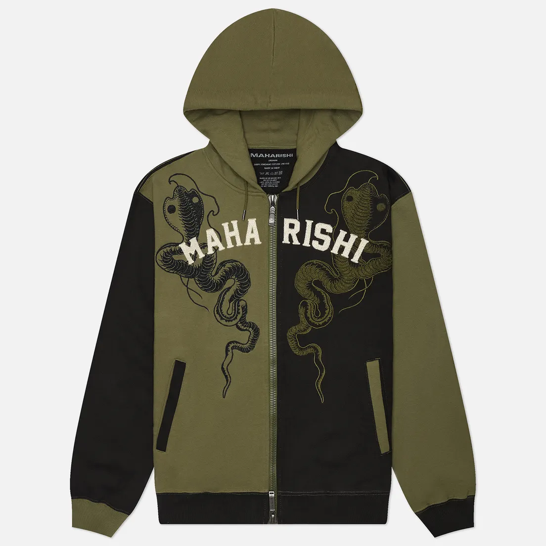 maharishi Мужская толстовка Cobra Zipped Hoodie
