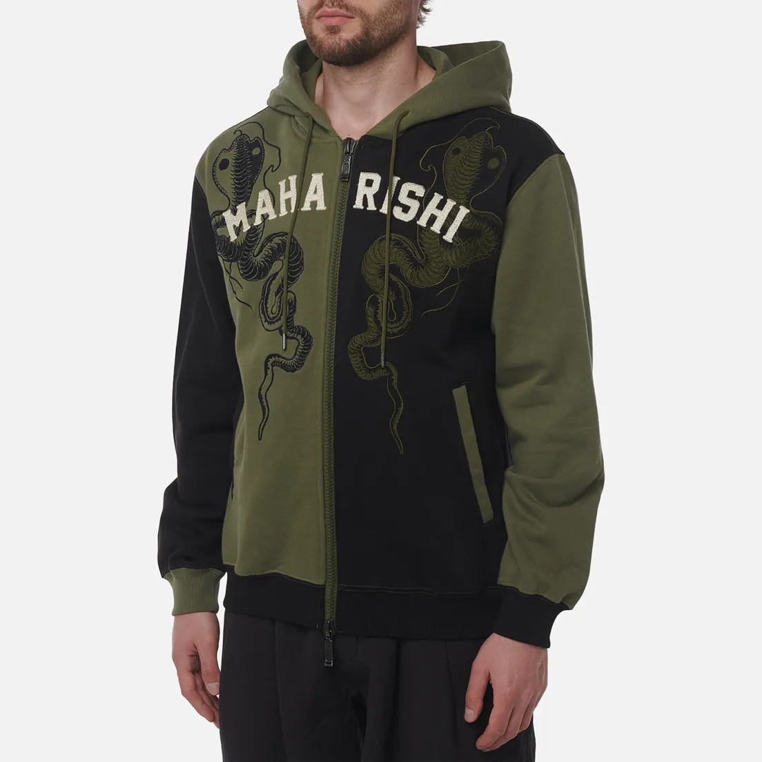 maharishi Мужская толстовка Cobra Zipped Hoodie