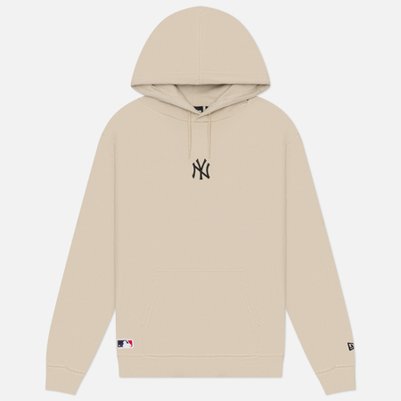 Мужская толстовка New Era MLB NY Yankees Essential Oversized Hoodie, цвет бежевый, размер XL