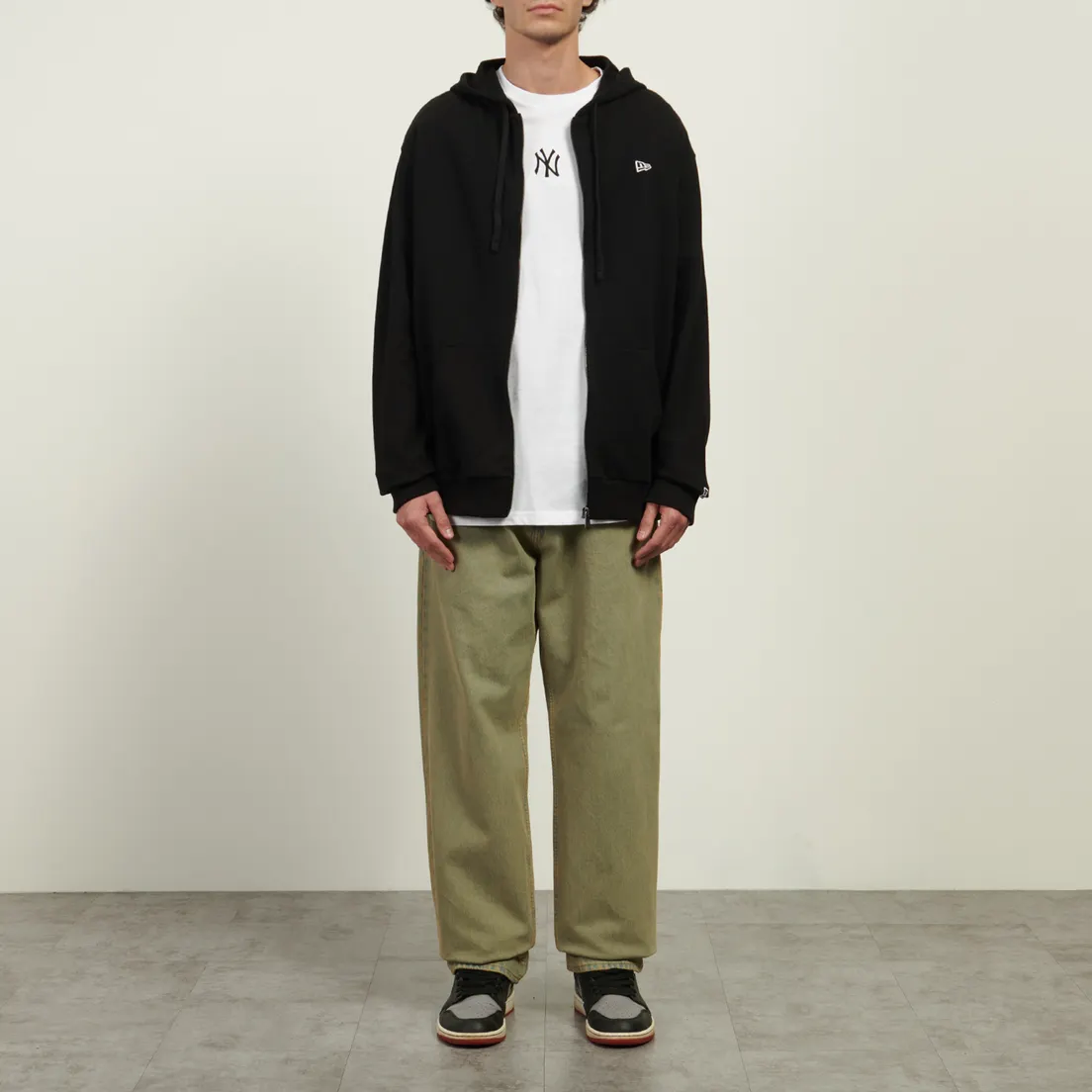 New Era Мужская толстовка Premium Essential Oversized Full Zip Hoodie