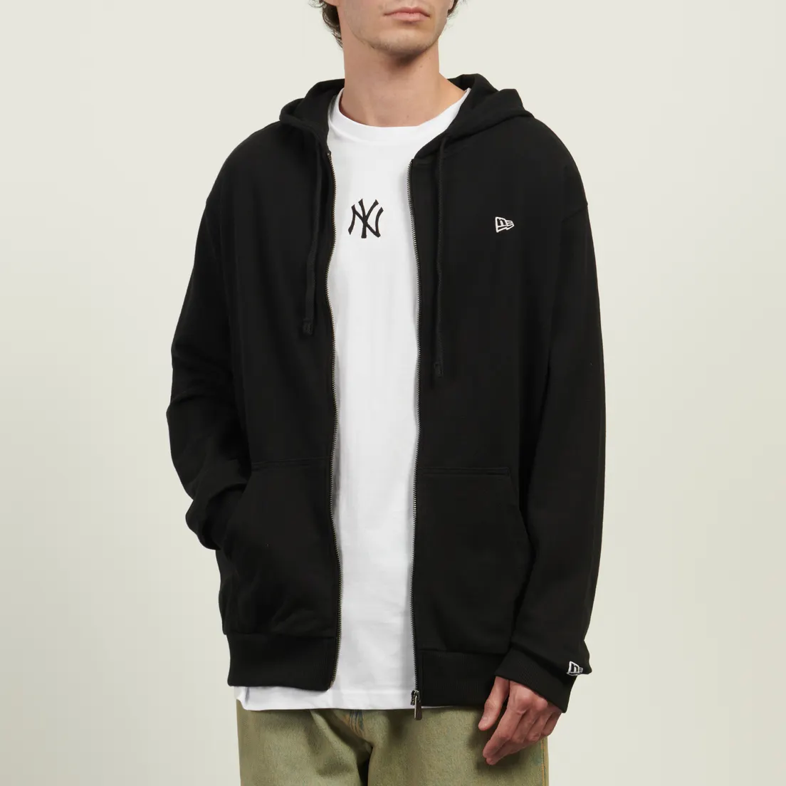New Era Мужская толстовка Premium Essential Oversized Full Zip Hoodie