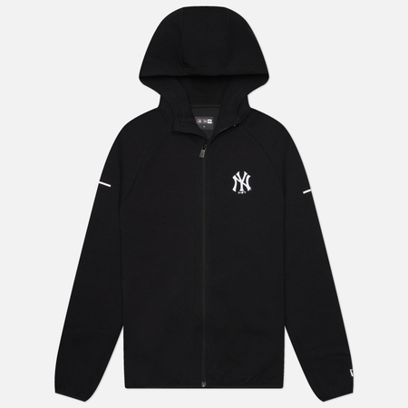 Мужская толстовка New Era MLB Core Plus Full-Zip Hoodie New York Yankees, цвет чёрный, размер S