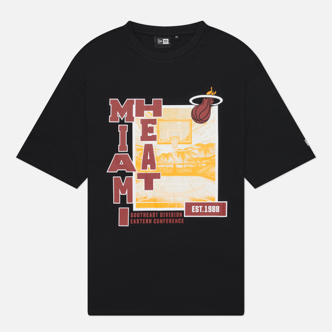 Мужская футболка New Era NBA Graphic Regular Miami Heat