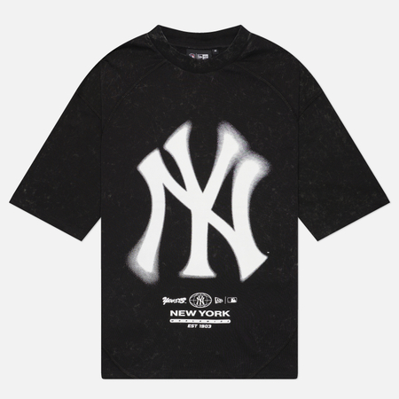 Мужская футболка New Era MLB Boxy Graphic New York Yankees, цвет чёрный, размер L