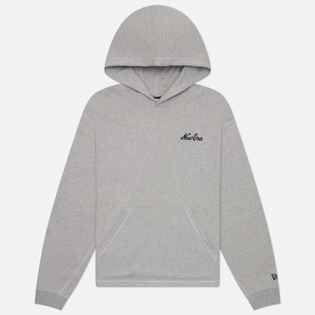 Мужская толстовка New Era Open Hem Hoodie, цвет серый, размер XL