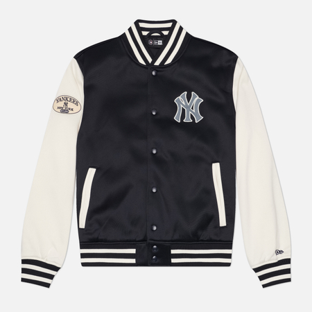 Мужская куртка бомбер New Era MLB Jersey, цвет синий, размер L