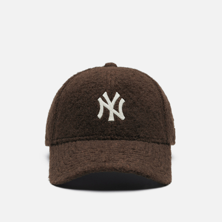 Кепка New Era Winter Borg 9Forty New York Yankees, цвет коричневый
