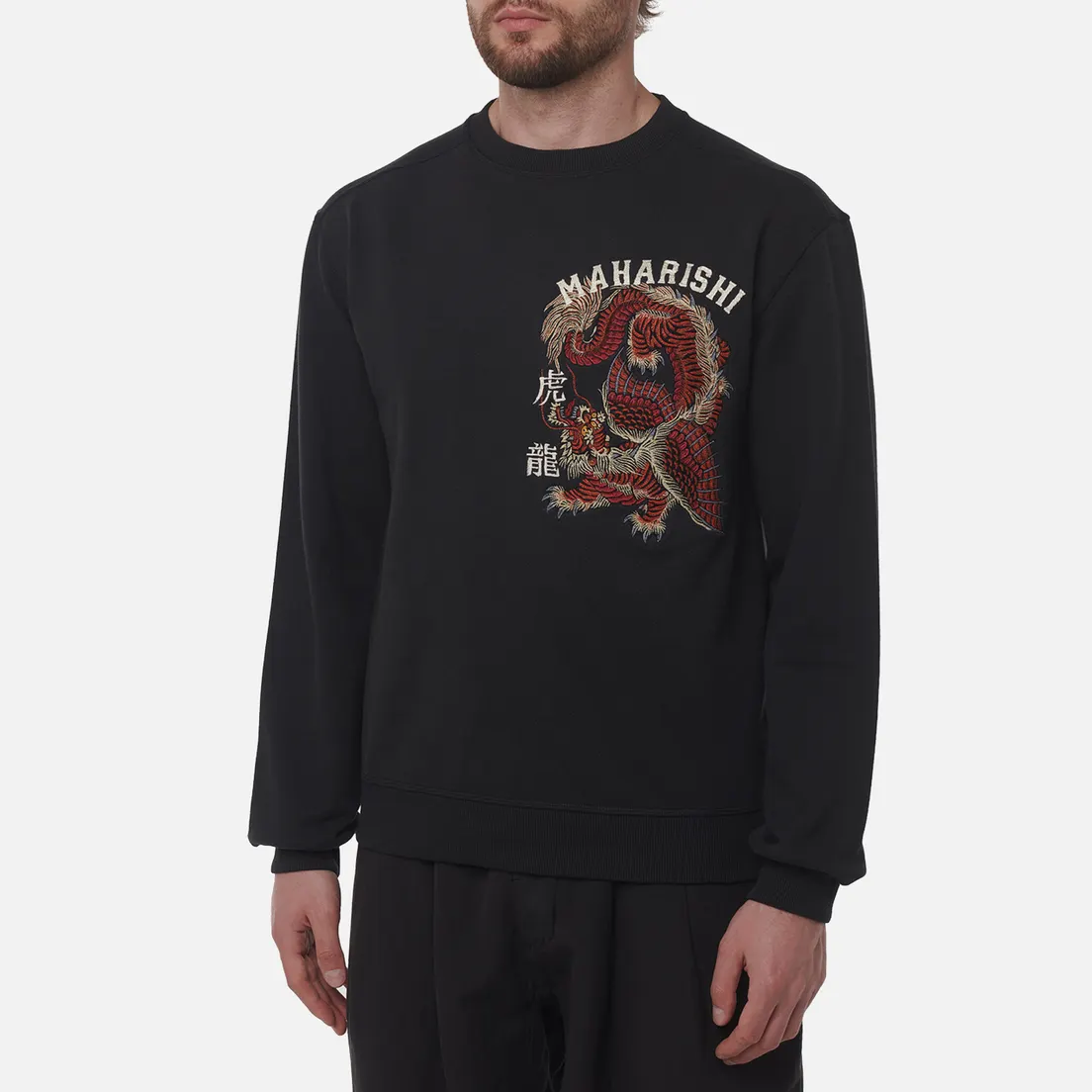 maharishi Мужская толстовка Tiger Dragon Tour Crew