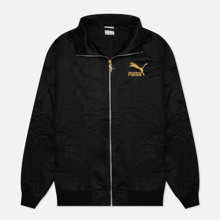 Мужская куртка ветровка Puma T7 Reclaim Suede Track, цвет чёрный, размер XXL