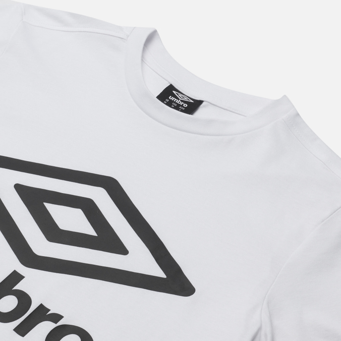 Мужская футболка Umbro, цвет белый, размер L 65352U-13V FW Large Logo - фото 2