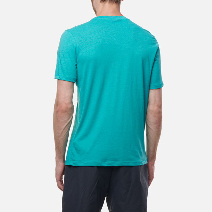 Мужская футболка Umbro, цвет голубой, размер M 65352U-KM3 FW Large Logo - фото 4