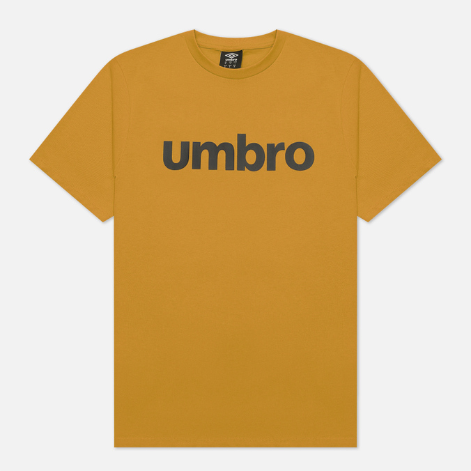 Мужская футболка Umbro, цвет жёлтый, размер XL 65551U-KMA FW Linear Logo Graphic - фото 1