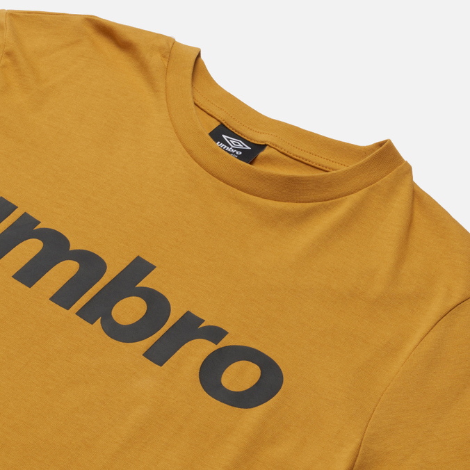 Мужская футболка Umbro, цвет жёлтый, размер XL 65551U-KMA FW Linear Logo Graphic - фото 2