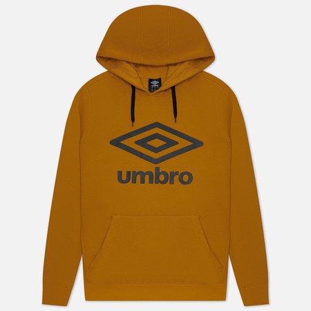 Мужская толстовка Umbro FW Large Logo Hoodie, цвет жёлтый, размер XL