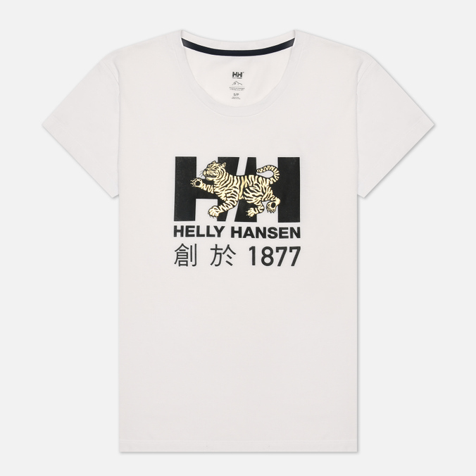 Женская футболка Helly Hansen белого цвета