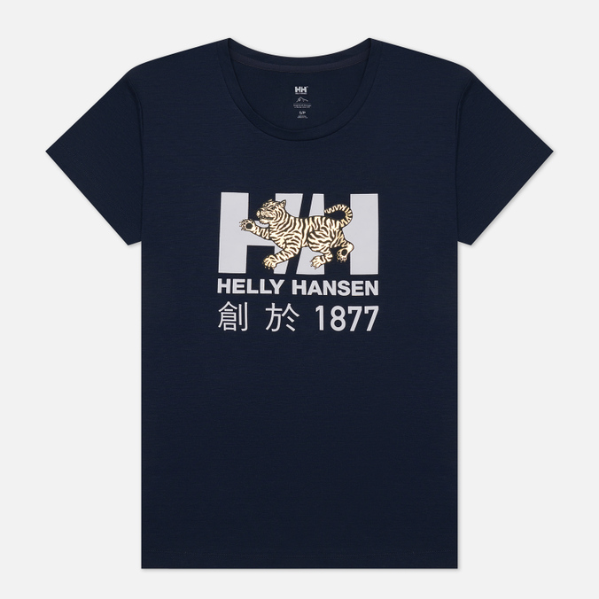 Женская футболка Helly Hansen Celebration синего цвета