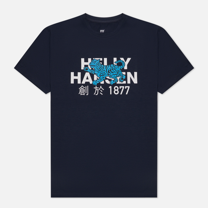 Мужская футболка Helly Hansen синего цвета