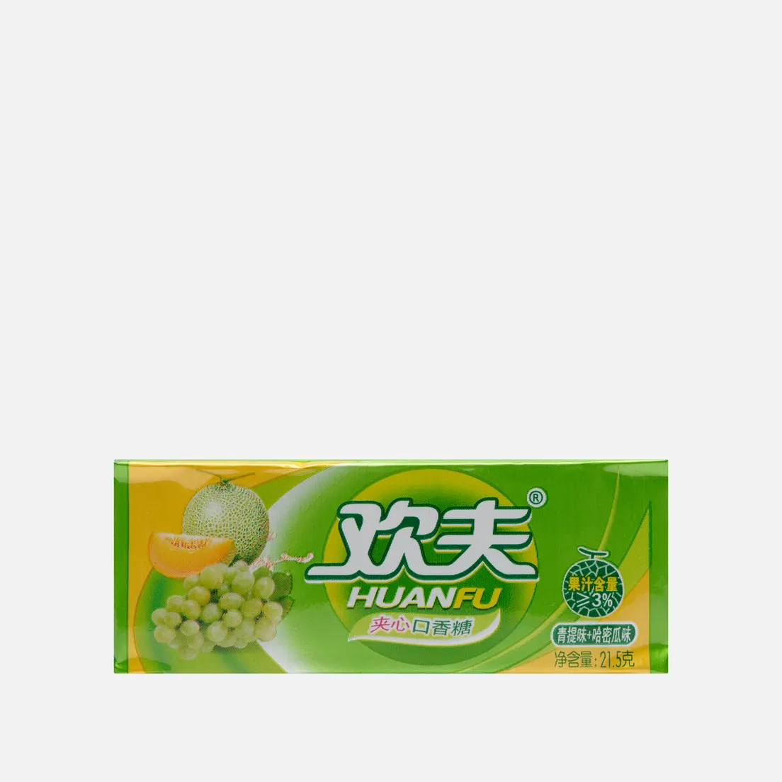 Huanfu Жевательная резинка Grape Melon